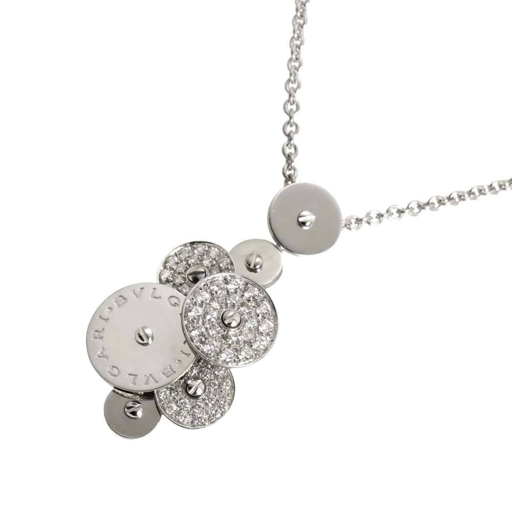 Bulgari BVLGARI Cicladi Necklace, Diamond, 45cm, 18K WG White Gold 750